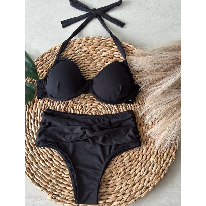 BIQUÍNI FEMININO CINTURA ALTA COM BOJO MODA PRAIA VERÃO em Oferta na Shopee