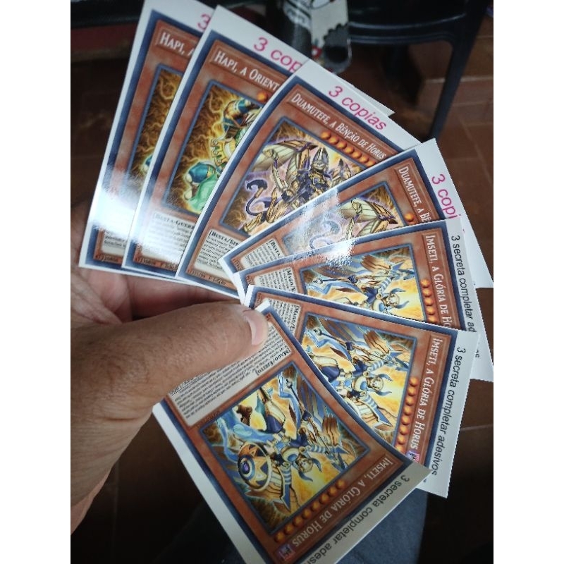 combo horus adesivos para proxys yugioh foil localizado