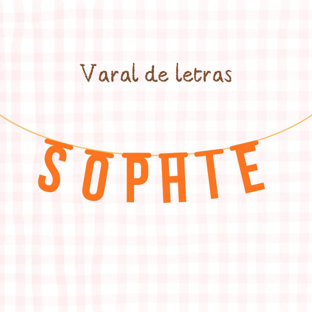 Bandeirola Personalizada com nome até 10 Letras/ Varal de Letras / Decoração de Festa e Aniversário