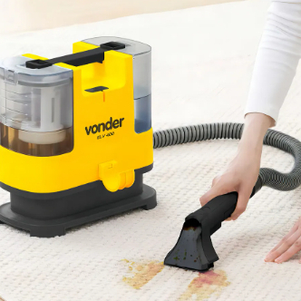 Extratora Higienizadora 400W Limpeza Profunda Sofás Estofados Tapetes Colchão Piso Vonder ELV400