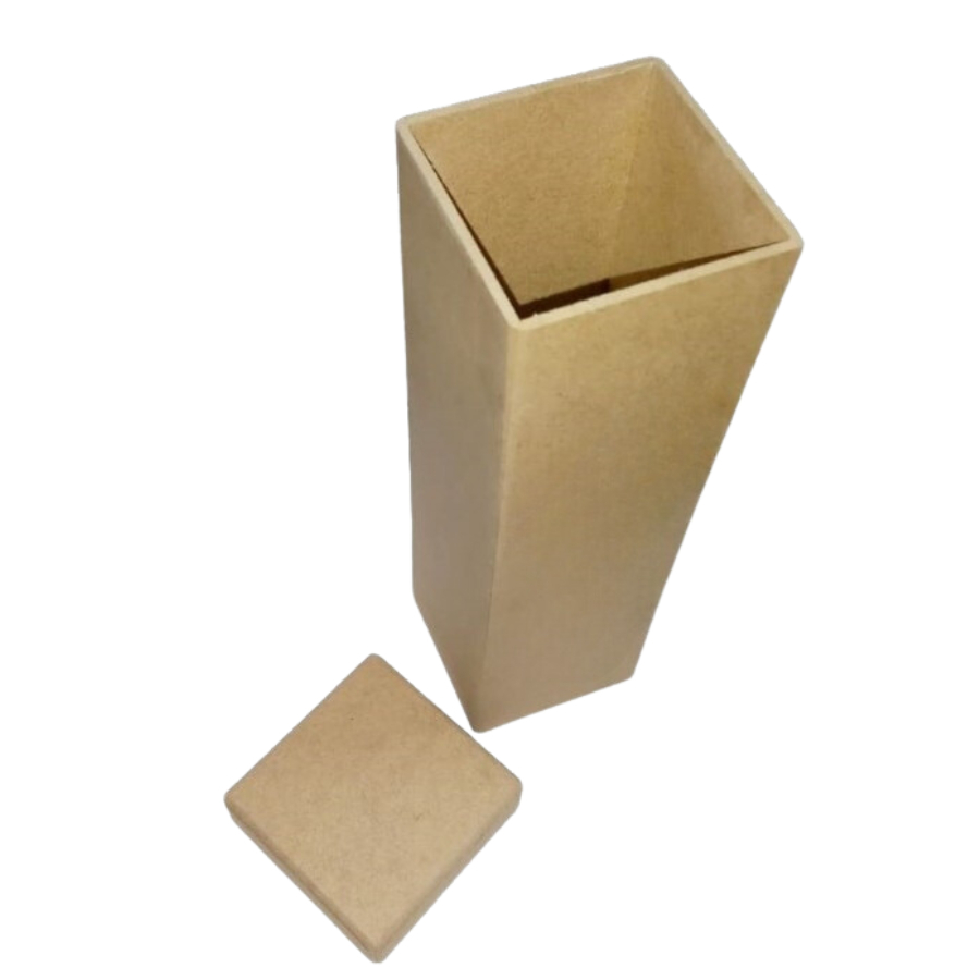 Caixa Vertical em MDF para Vinho - Tamanho: 11x 11 x 32 cm - Tampa Caixa de Sapato - 1 UNIDADE