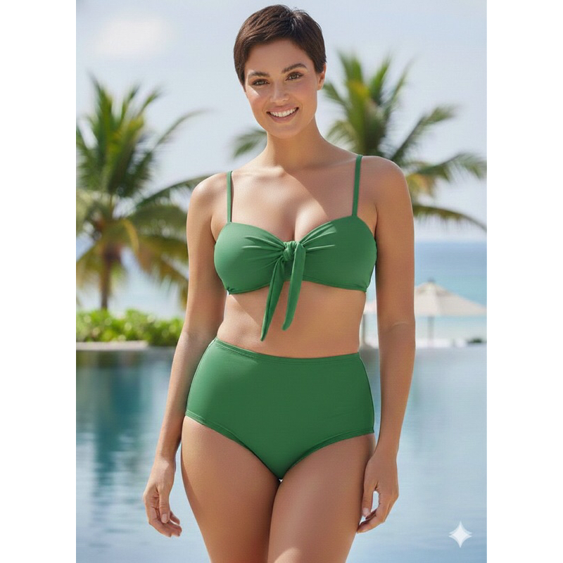 biquíni  hot pants  verão moda confortável com bojo praia piscina cintura alta P M G GG