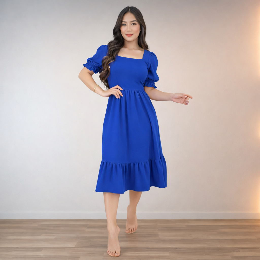 Vestido Feminino Moda Evangélica Igreja casual gestante midi soltinho