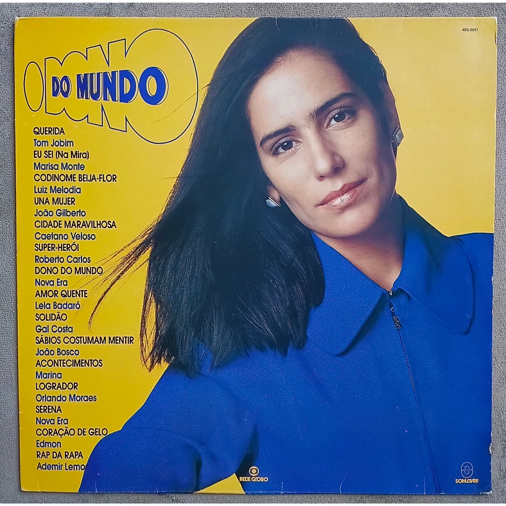 Lp novela O Dono do Mundo Nacional Promocional 1991 vinil Marisa Monte Caetano Gal Costa