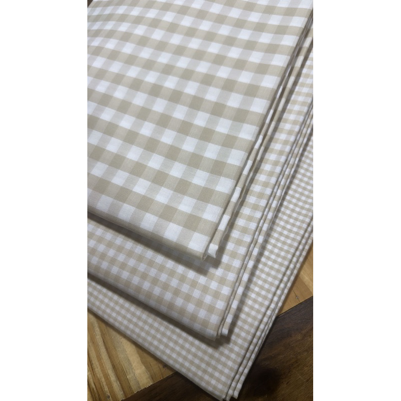 Kit 3 Cortes Tecido Tricoline Xadrez Fio Tinto 100% Algodão 50x1,50 em Oferta na Shopee