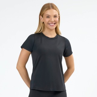 Camiseta Esportiva Feminina Dry Fit Com Microfuros Poliamida Academia Selene