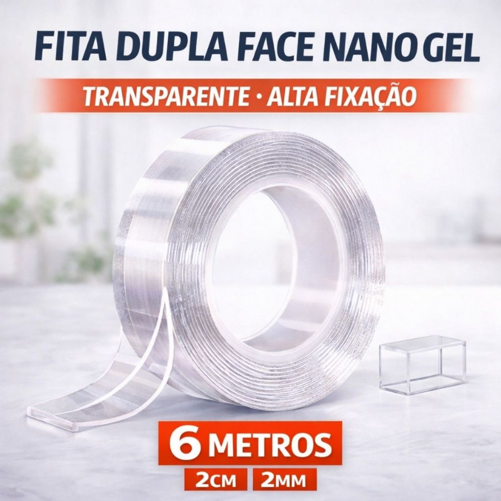 Fita Dupla Face Extra Forte Fixa Tudo Quadro Cabeceira Espelhos Suportes em Oferta na Shopee