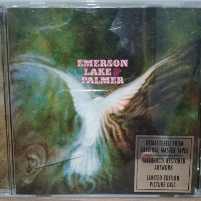 CD ELP Emerson Lake e Palmer 1970 Primeiro Importado England Remasterizado Edição Limitada