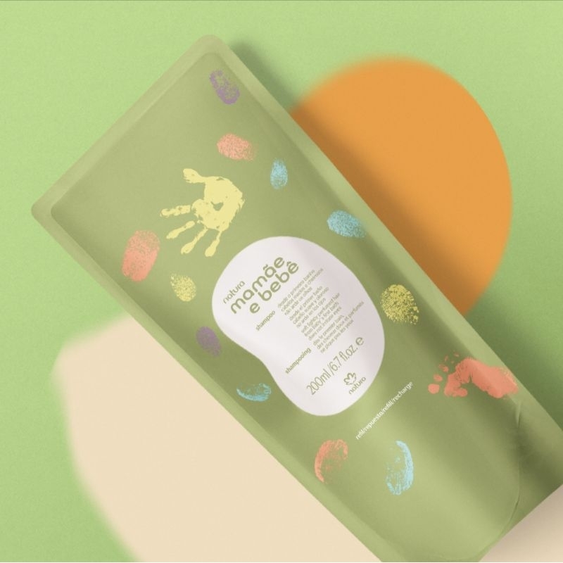 NATURA MAMÃE E BEBÊ REFIL SHAMPOO, CONDICIONADOR OU SABONETE LÍQUIDO 200 ML.