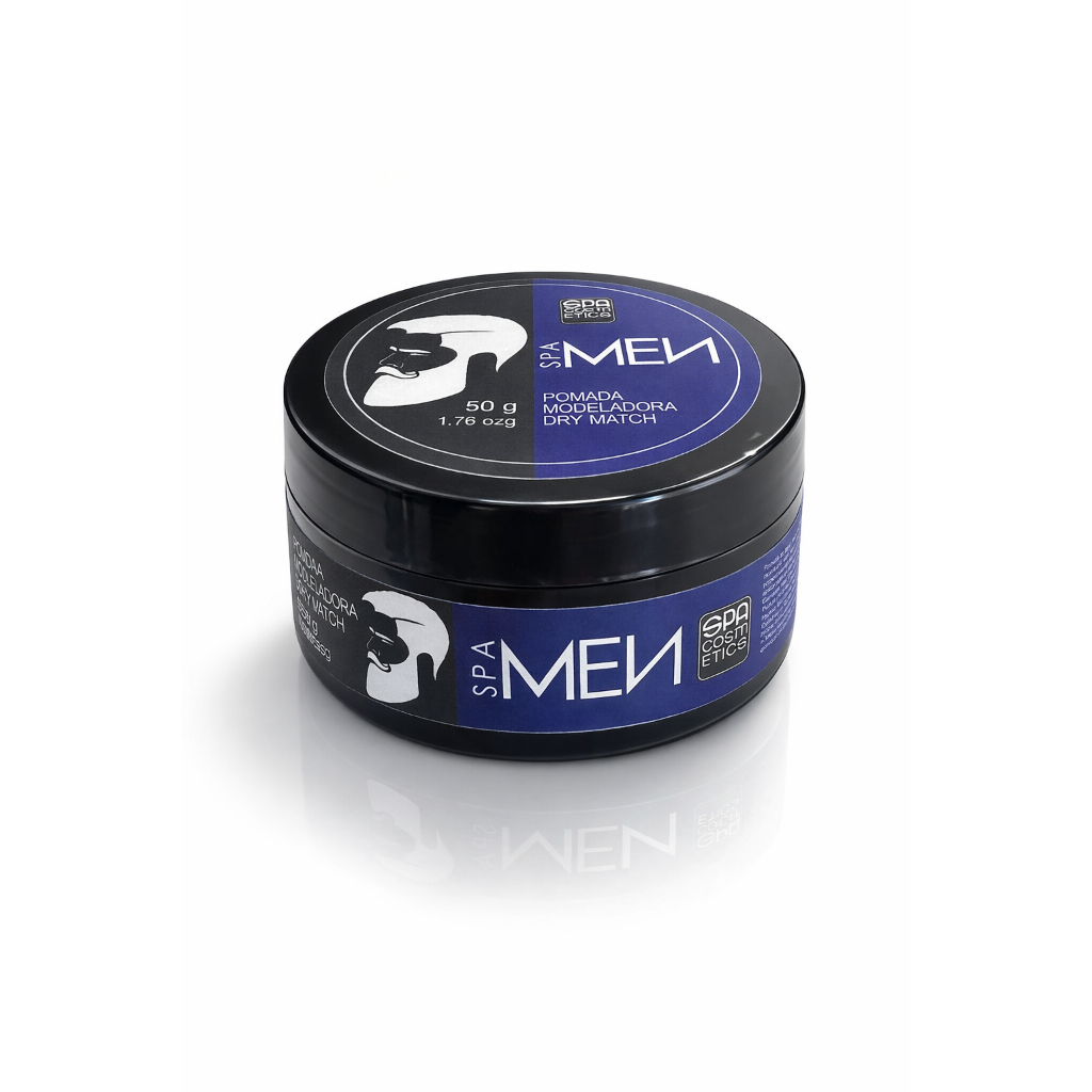 Pomada Modeladora Dry Match Spa Men 50g | Define Cachos, Proteção Térmica, Efeito Seco