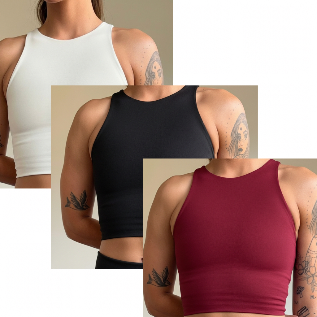 Kit 3 top fitness feminino top academia feminino  top suplex firme top esportivo com sustentação top treino feminino em Oferta na Shopee