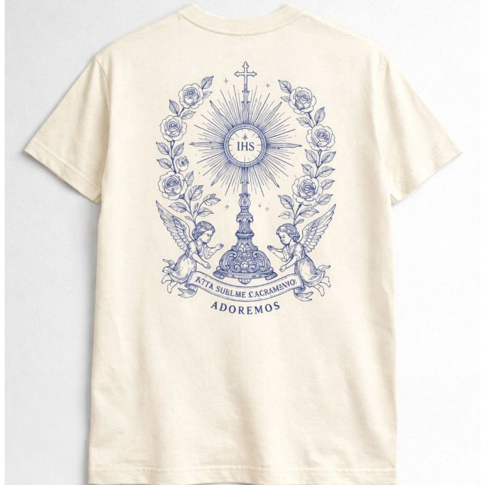 Camiseta Católica Santíssimo Diviníssimo Sacramento Eucaristia Adoração Camisa Envio Imediato Cristã em Oferta na Shopee