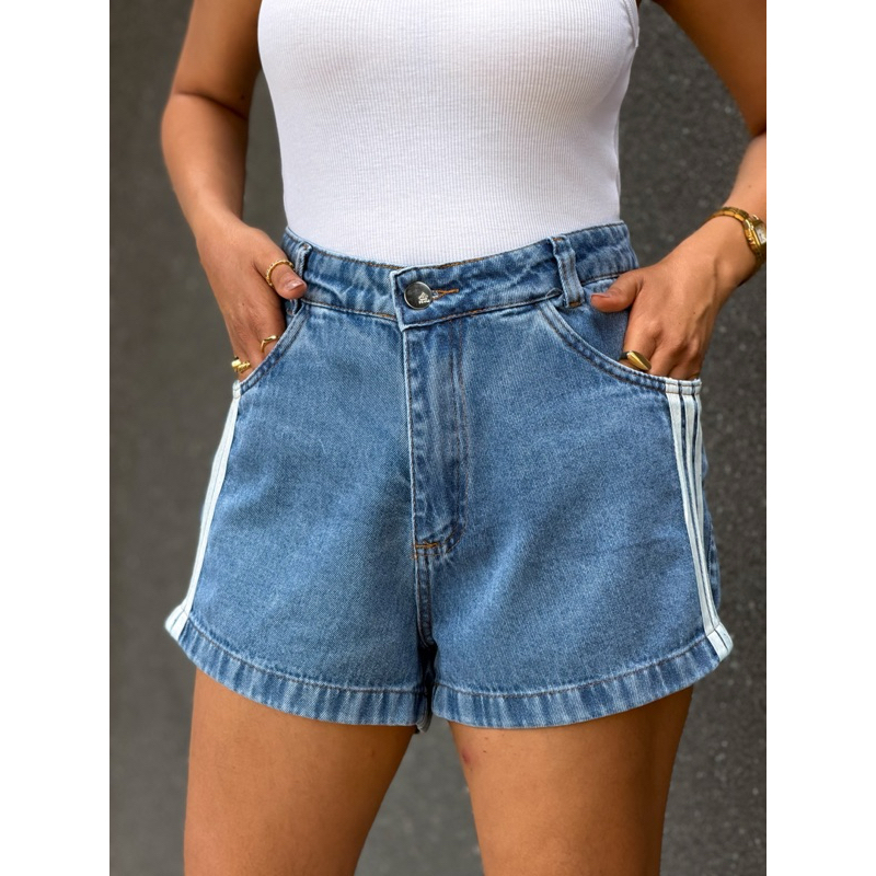 RD MODAS 731 Shorts jeans feminino lisa sem rascada short jeans juvenil natural shorts Feminino — imagem 2 de 2