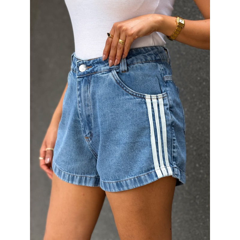 RD MODAS 731 Shorts jeans feminino lisa sem rascada short jeans juvenil natural shorts Feminino