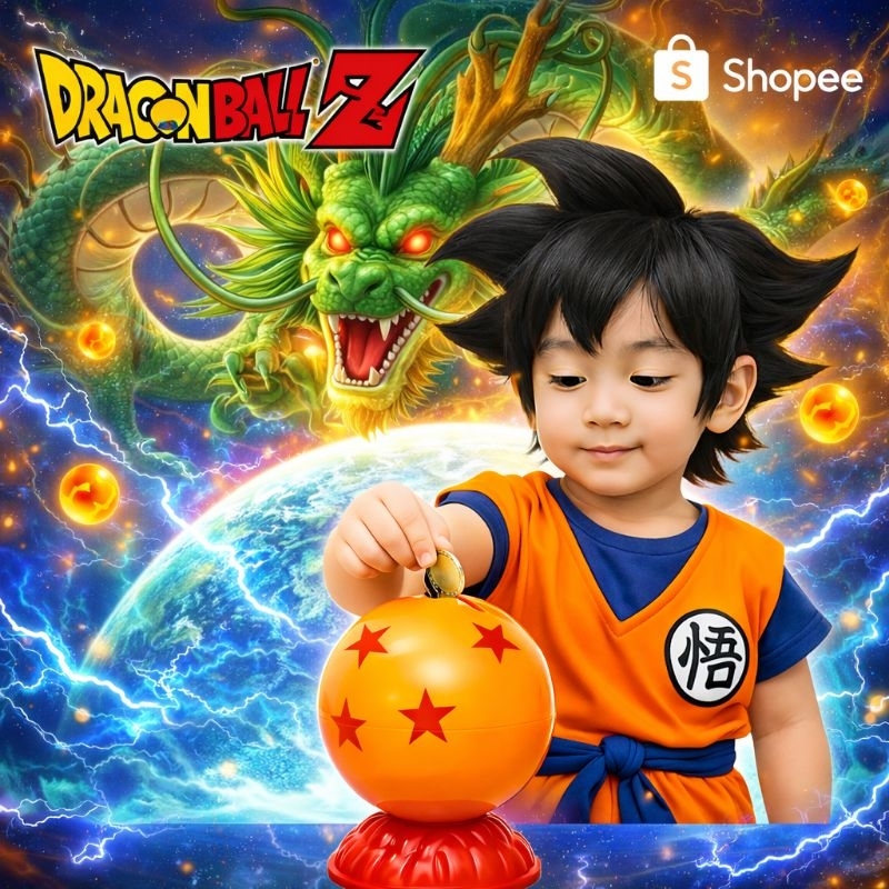 KIT COM 05 COFRINHOS ESFERA DO DRAGÃO DRAGONBALL Z LEMBRANCINHA PARA FESTAS DE ANIVERSARIO