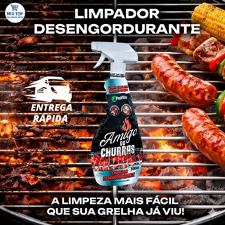 Limpador Desengordurante Amigo do Churras 500ml - Limpa Grelha e Espetos Sem Esforço Profissional em Oferta na Shopee