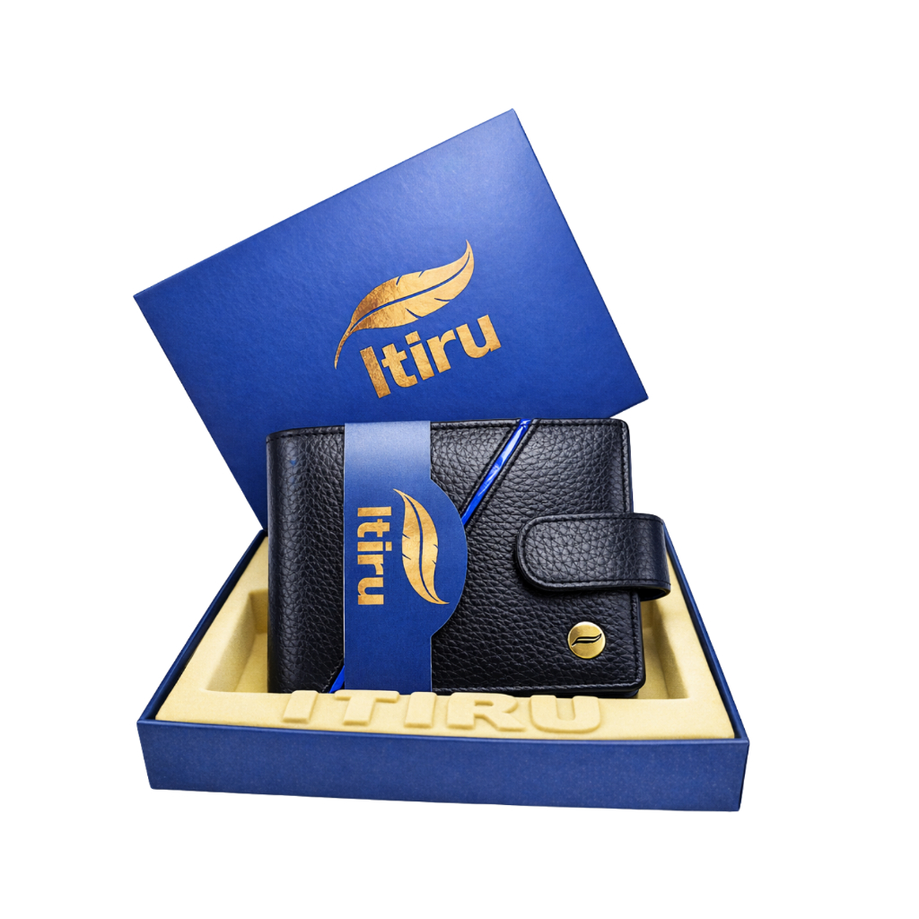 Carteira Masculina Couro Fino Legitimo Itiru Luxo Premium Presente Couro Bovino Presente dias dos pais