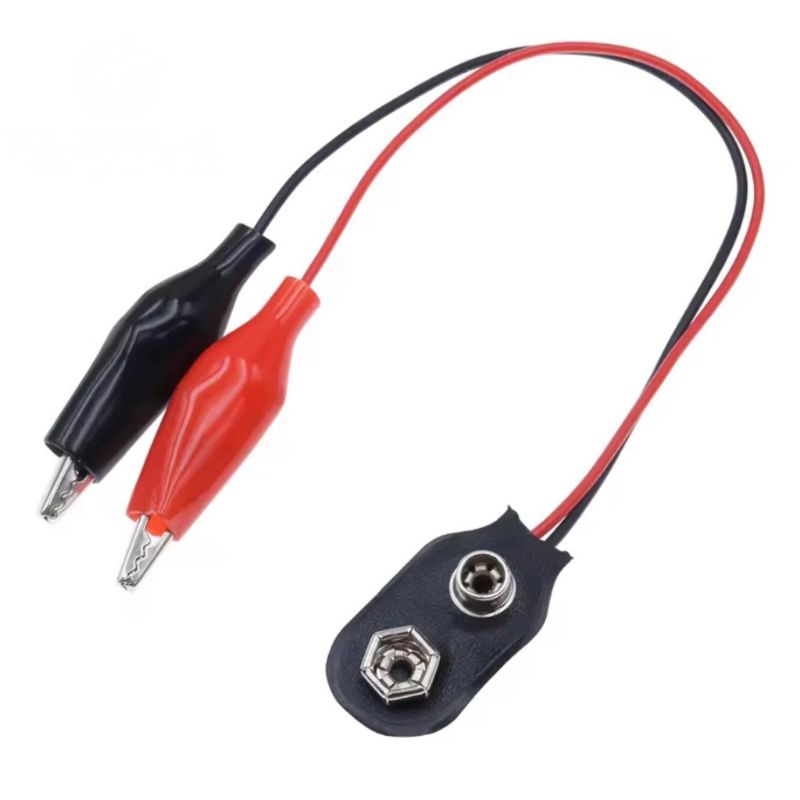 Conector garra jacaré Clip para Bateria 9V