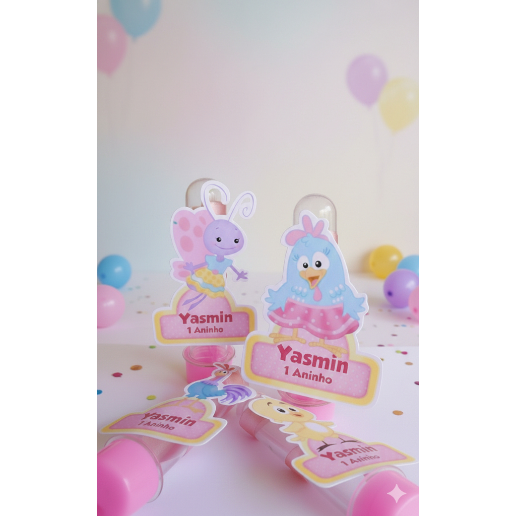 Tubetes Personalizado-Galinha Pintadinha-Lembrancinha de aniversario-Lembrancinhas-Festa Infantil