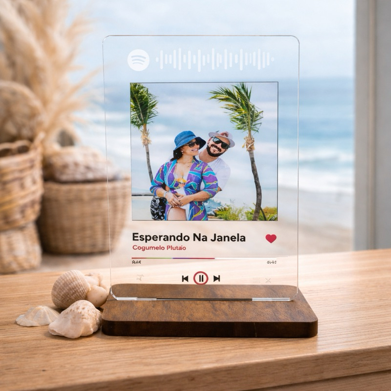 Quadro Spotify Personalizada em Acrílico com Foto em Oferta na Shopee