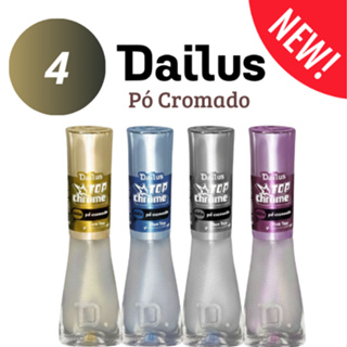 Top Coat Dailus Top Chrome Efeito Pó Cromado Lançamento Unhas com Máximo Brilho em Oferta na Shopee