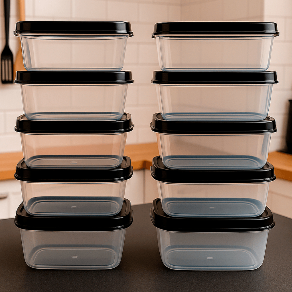 Kit 10 Potes Marmita 800ml Livre BPA |  Freezer, Micro-ondas & Lava Louça em Oferta na Shopee