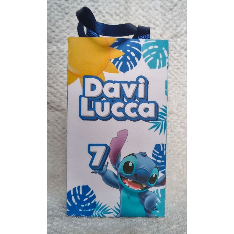 Sacolinha surpresa personalizada -Tema Lilo Stitch temos vários outros temas. kit com 15 unidades