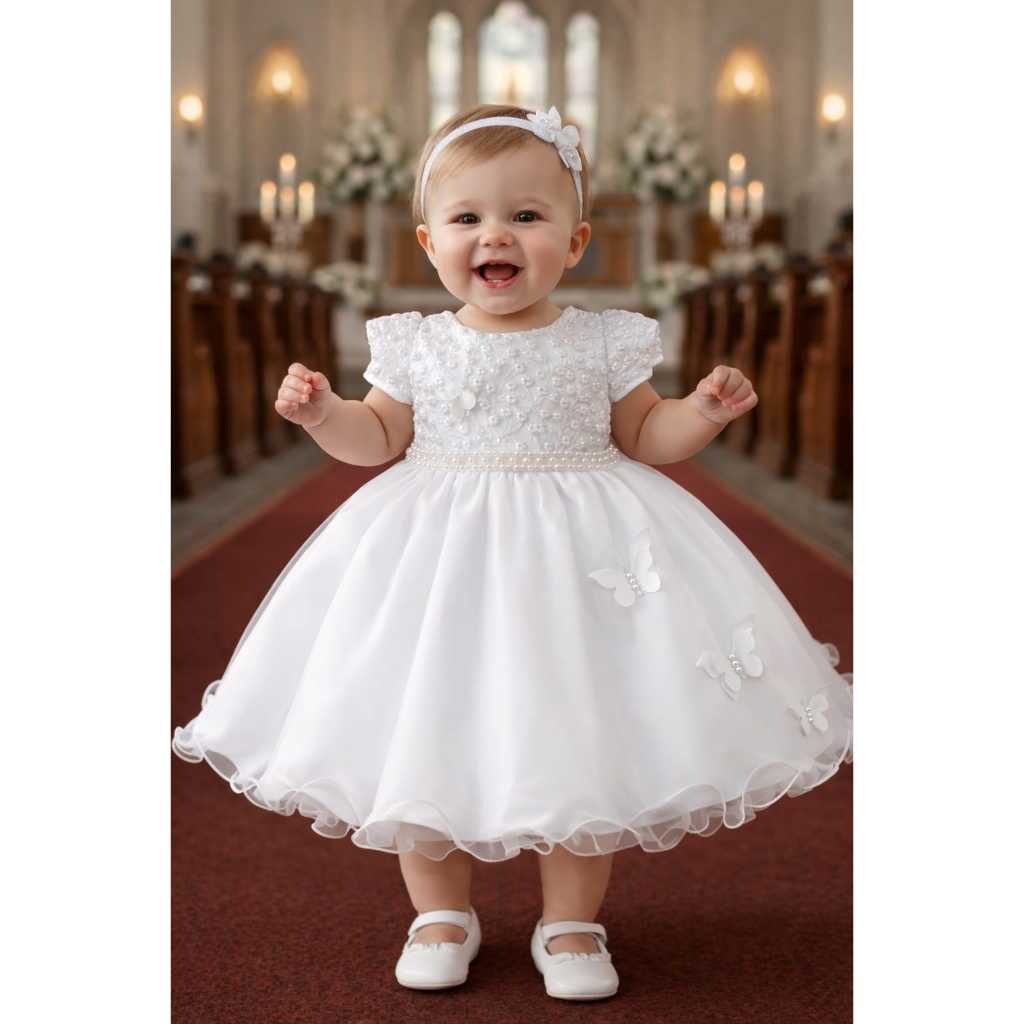 vestido bebe batizado festa daminha casamento em Oferta na Shopee
