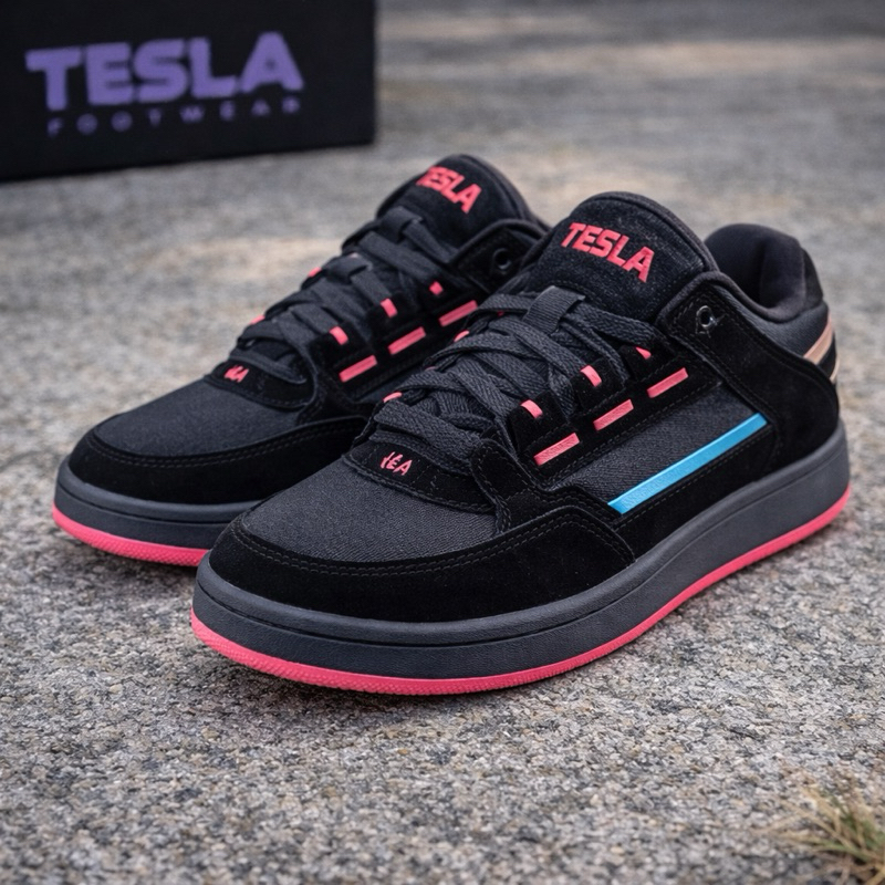 Tênis Tesla Coil Black Pink Feminino