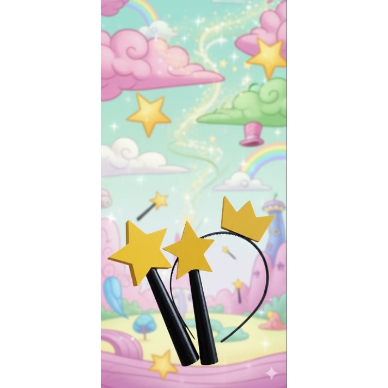 Fantasia Padrinhos Mágicos Acessórios Varinha + Coroa - Ideal para Cosplay e Festas