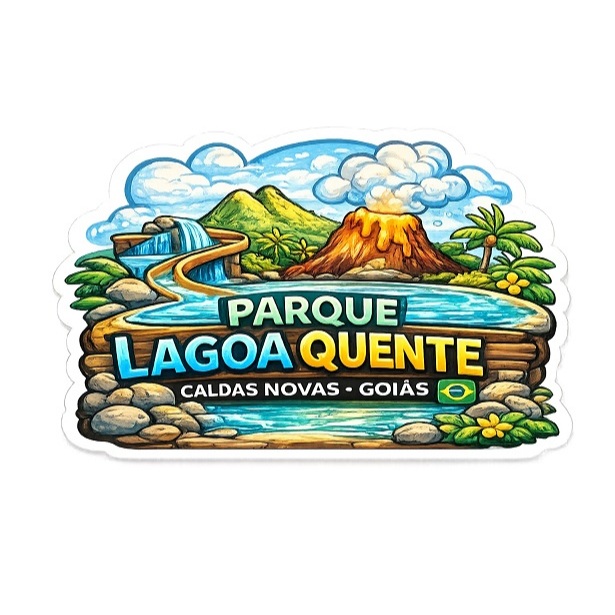 Ímã de Geladeira Caldas Novas – Goiás | MDF Impresso e Laminado em Oferta na Shopee