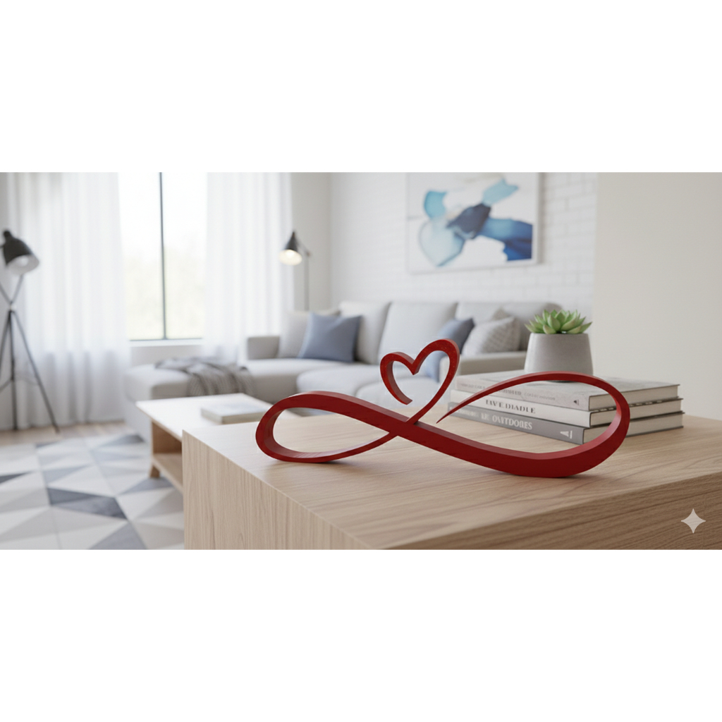 Enfeite Coração Decorativo Objeto de Decoração Estante Rack Mesa de Centro Moderno Escandinavo Minimalista Boho Enfeite