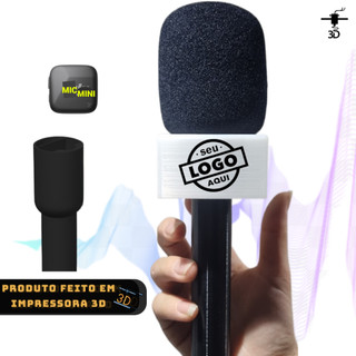 Adaptador para Microfone Lapela DJI Mic mini Canopla Personalizada Suporte Bastão de Mão