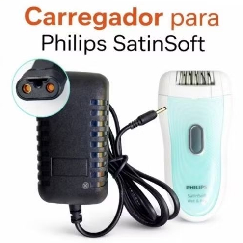 Fonte carregador para depilador Satin Hp 6521 Philips.