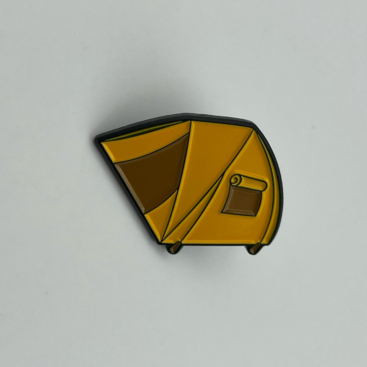 Pin Barraca Em Metal Esmaltado | Broche Acampamento, Trilha, Aventura, Viagem