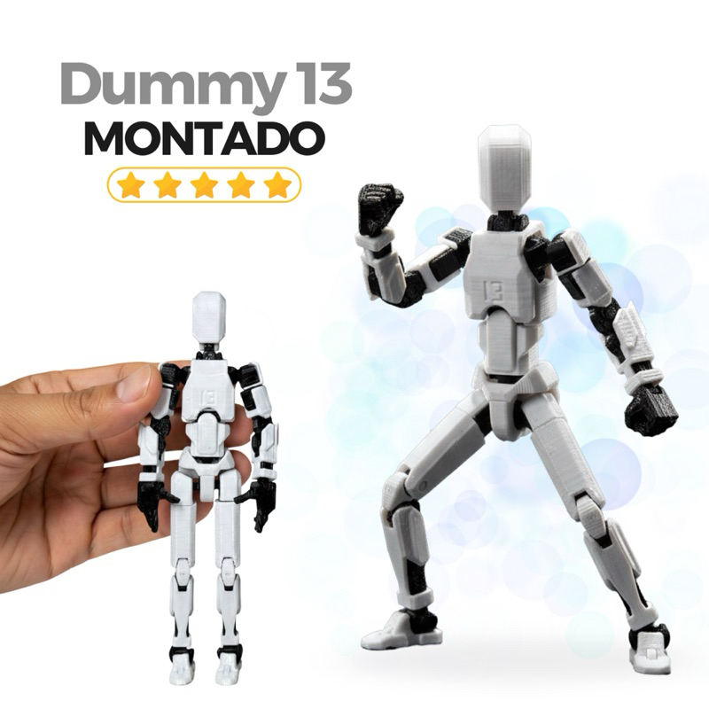 Boneco Dummy 13 Articulado - Montagem 3D, Presente Criativo para Crianças