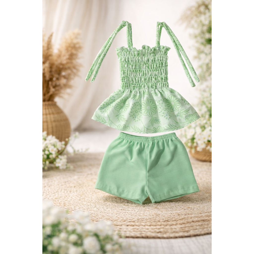 CONJUNTO FLORAL em Oferta na Shopee