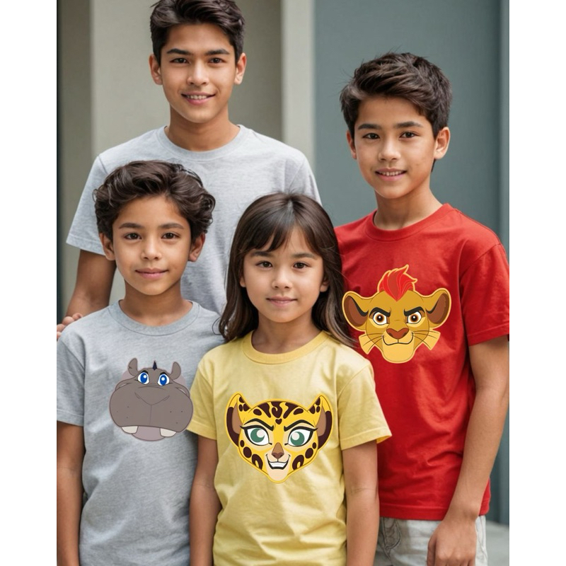 Camiseta Guarda do Leão [Rei Leão] Kaion e bunga  Best Fuli Infantil Adulto Plus Size Blusa Unitária
