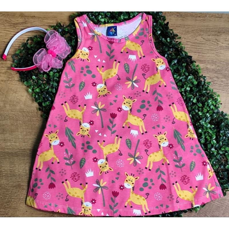 Vestido Verão 100% Algodão -Tam. 4 - Marca Pipa (Linha Kyly)