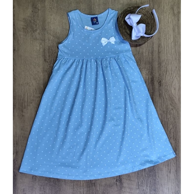 Vestido Verão 100% algodão - Tam. 8 - Marca Pipa (Linha Kyly).