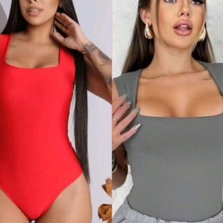 Kit com 2 BODY SUPLEX Decote Quadrado em Oferta na Shopee