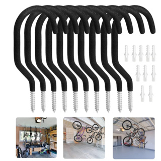 Kit 10 Suporte Gancho Para Pendurar Bicicleta Parede Universal Preto em Oferta na Shopee