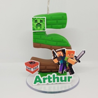 VELA PERSONALIZADA - MANICRAFT VELA DE BISCUIT PARA FESTA DE ANIVERSÁRIO em Oferta na Shopee