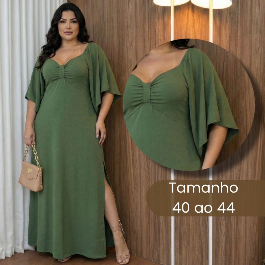 Vestido Longo Com Detalhe Em Marias Com Bojo, Elegante Para Todas As Ocasiões