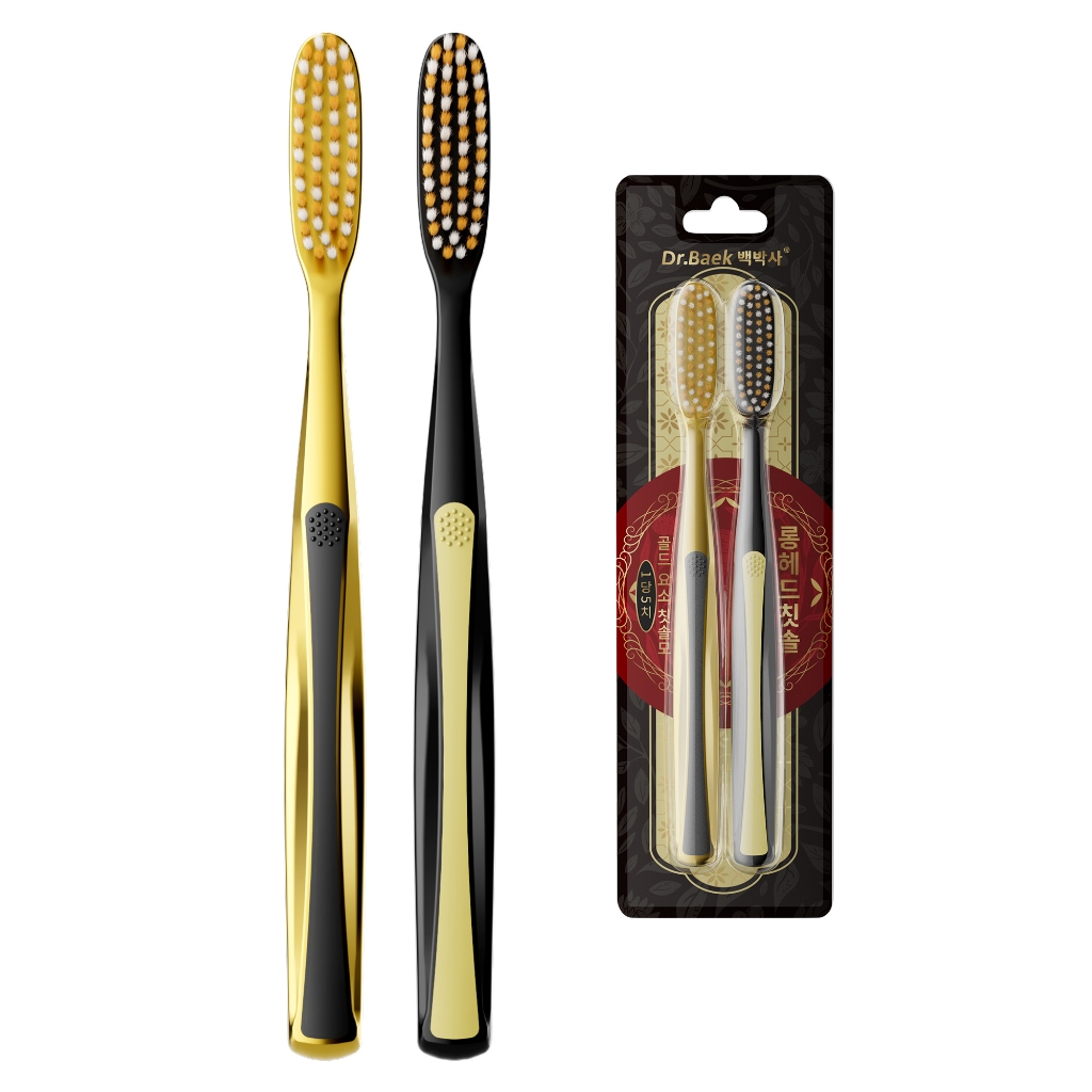 Dr.Baek Escova de Dentes com Cerdas Ultramacias 0.15mm,Cabeça de Escova Curva Prolongada em Oferta na Shopee
