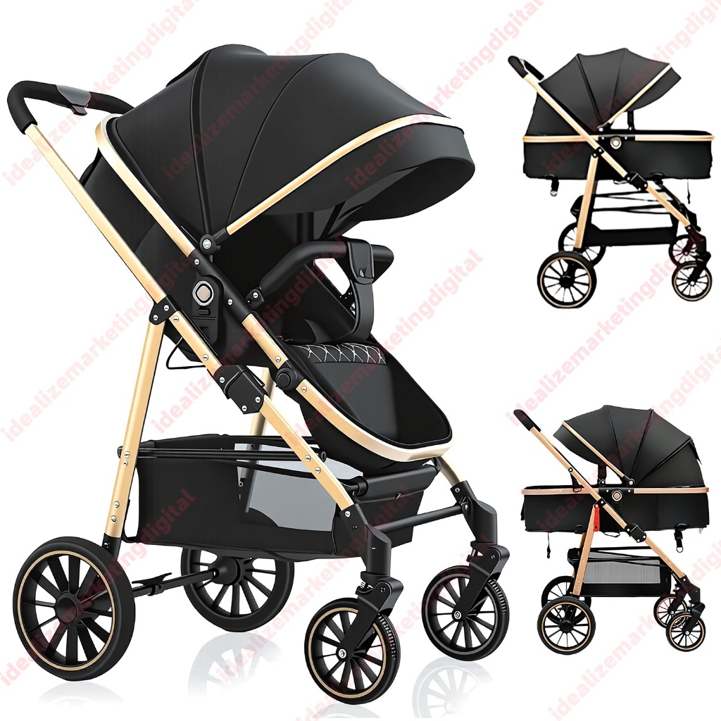 Carrinho De Bebê Passeio Alça Reversível System Até 15 Kg em Oferta na Shopee