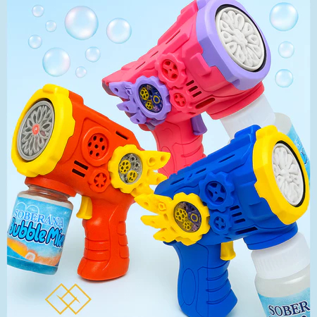 Máquina de bolhas coloridas com luzes LED Máquina automática de bolhas