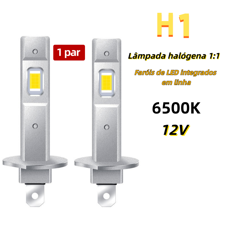 Lâmpadas H1 para faróis de neblina, faróis de carro e caminhão (1 par)