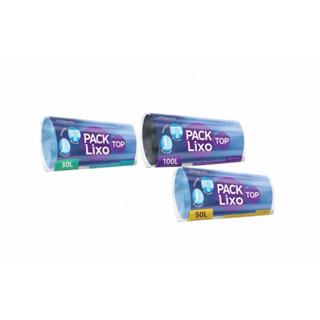 2 Packs de Sacos de Lixo 30 litros - Azul em Oferta na Shopee