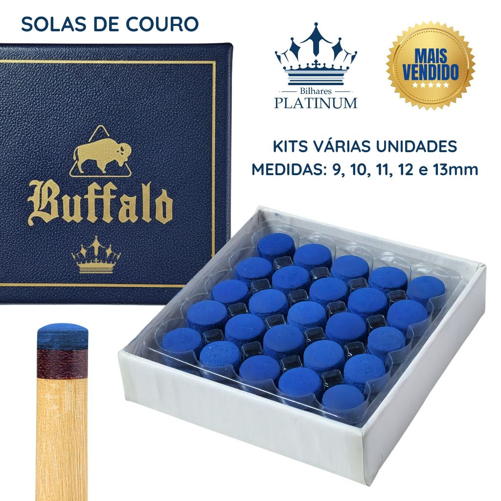 Solas de Couro para Taco de Sinuca Bilhar - Melhor Preço! 9mm 10mm 11mm 12mm 13mm em Oferta na Shopee